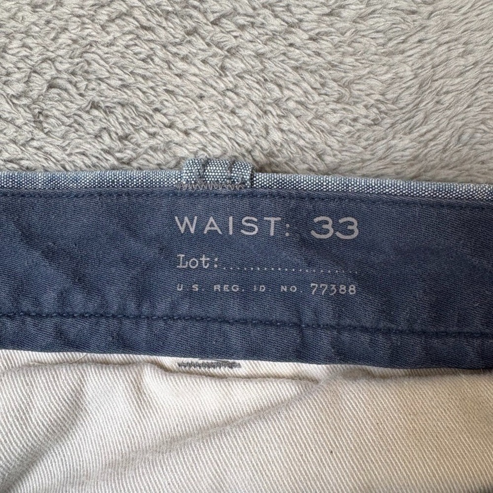 J Crew Shorts Mens 33 Blue Chino Stanton Mid Rise 9" Inseam Chambray Preppy - Picture 8 of 12